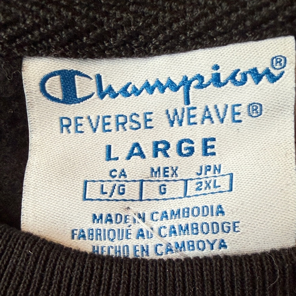 Champion All-Over Script Logo Reverse Weave Crewn… - image 2